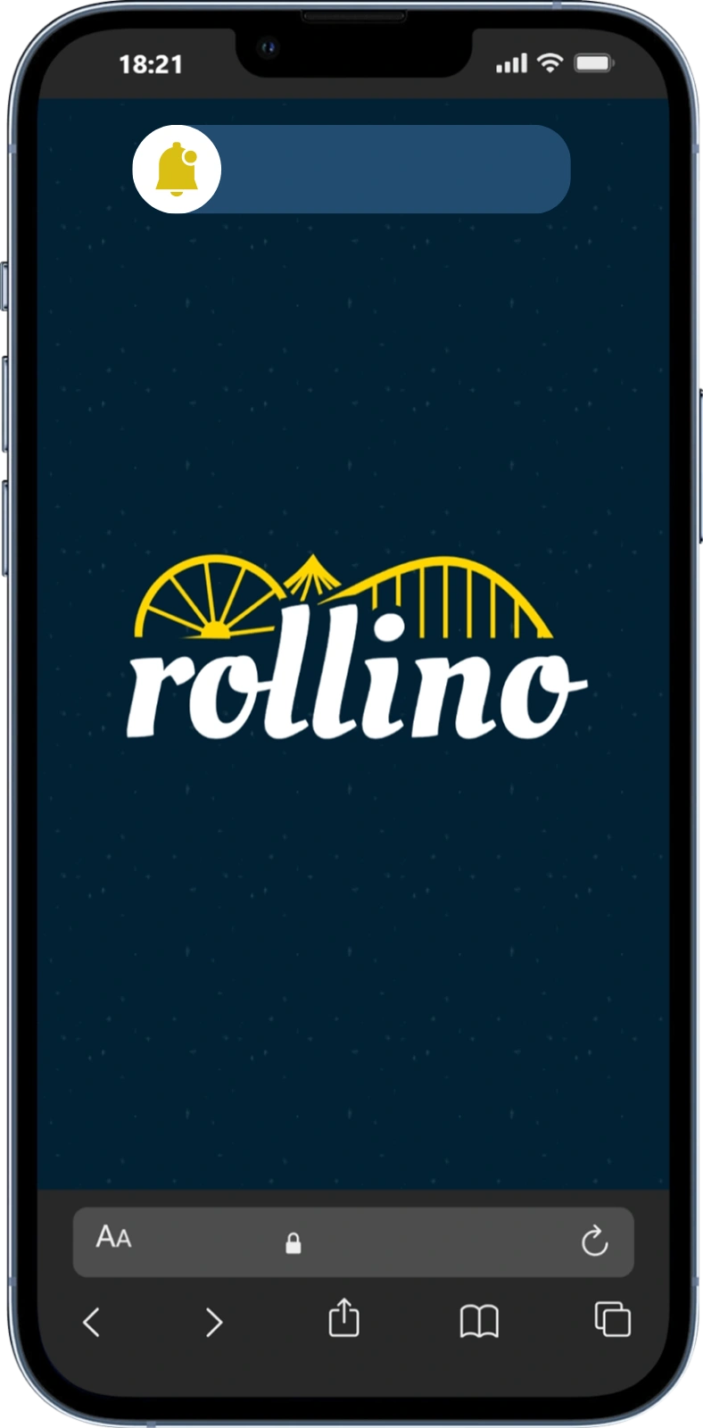 Reality check pop-up reminding players about time spent during gameplay at casino rollino